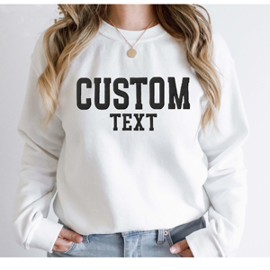 Sweat-shirt personnalisé avec motif en relief, sweat à capuche avec texte en relief, impression 3D personnalisée, pull à lettrage en relief - Product Image 6