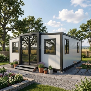 Maison conteneur <span class=keywords><strong>de</strong></span> <span class=keywords><strong>luxe</strong></span> extensible 20FT 40FT, design pliant à double aile, appartement moderne en acier respirant avec <span class=keywords><strong>chambre</strong></span> et salle <span class=keywords><strong>de</strong></span> bain - Product Image 1