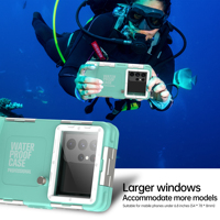 Étui de téléphone super étanche IP68 en promotion, plongée sous-marine jusqu'à 15M/50 pieds, coque de protection entièrement scellée à 360° pour smartphones