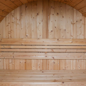 <span class=keywords><strong>Sauna</strong></span> Elettrica a Vapore Secco a Forma di Botte per Esterni, Capacità 4-6 Persone, Realizzata in Hemlock/Cedro Rosso/Abete, Novità 2026 - Product Image 6