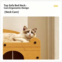 Maison-griffoir intégrée polyvalente populaire pour chat, en carton ondulé, lit pour chat toutes saisons pour le tranchage des griffes