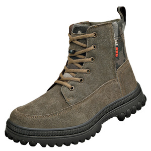 Botas de Nieve para Hombre, Forradas de Lana, Gruesas, Impermeables, Antideslizantes, de Tacón Medio, Color Sólido, Suela Inyectada - Product Image 2