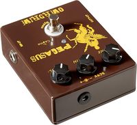 Pédale d'effets de guitare Caline CP-43 Pegasus Overdrive, simulation Klon Centaur, alliage d'aluminium marron