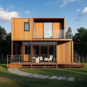 Villa préfabriquée d'usine chinoise, maison préfabriquée en acier léger, maison miniature de luxe personnalisée, 3 à 4 chambres, hôtel, salle de bain, cuisine - Product Image 3