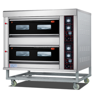 Four à <span class=keywords><strong>pizza</strong></span>/pâtisserie double niveau pour comptoir avec deux chambres indépendantes - 3200W, fours à <span class=keywords><strong>pizza</strong></span> au bois à vendre - Product Image 6
