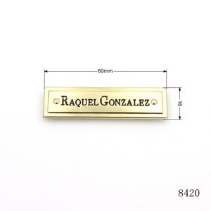 Mạ Vàng Kim Loại Logo Vít Trên Kim Loại Khắc Logo Tấm Cho Đồ Nội Thất Túi Thủ Công - Product Image 2