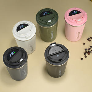 Gobelet à café intelligent en acier inoxydable de 510 ml avec affichage de la température, couvercle à double paroi, tasse de voyage pour le bureau - Product Image 3