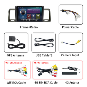 2 DIN 10 ''Màn hình cảm ứng Bluetooth Wifi Android âm thanh xe hơi Carplay <span class=keywords><strong>MP5</strong></span> Video <span class=keywords><strong>Player</strong></span> GPS navigation cho Toyota Hiace rhd 2010 ~ 2018 - Product Image 3