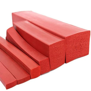 Ép đùn Silicone/EPDM cao su hồ sơ dool hình chữ nhật màu đỏ phẳng Dải con dấu tròn/vuông cao su xốp bọt biển cho khác nhau - Product Image 4
