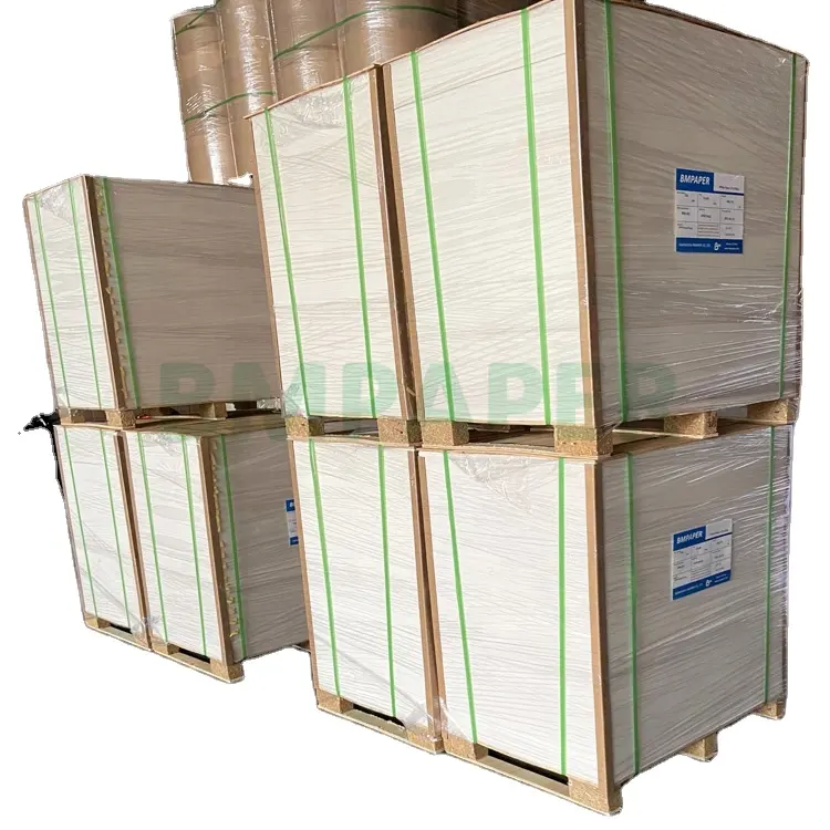 12pt 14pt C1S Couverture Stock Papier Blanc Solide Enduit Carton FBB Conseil
