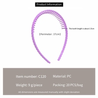 Nouveau serre-tête antidérapant à dents version coréenne pour femme, accessoire capillaire pour le lavage du visage et de la tête
