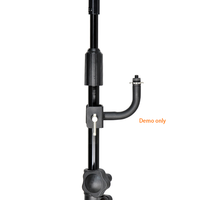 Support de microphone et de téléphone en métal durable CNBear K-601-2B avec tube de 30 mm de diamètre, accessoires universels pour microphone