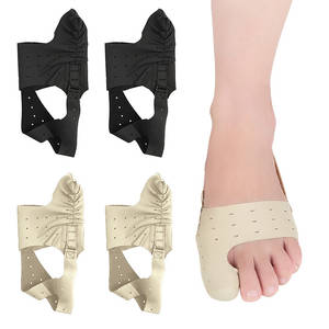 Attelle de Correction du <span class=keywords><strong>Hallux</strong></span> <span class=keywords><strong>Valgus</strong></span> en Cuir Ultra-Fine et Respirante pour Utilisation Jour et Nuit - Product Image 1
