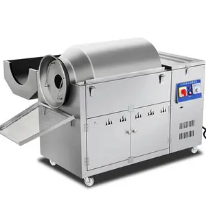 Gas heating home coffee/soybean roaster machine small chestnut roasting machine