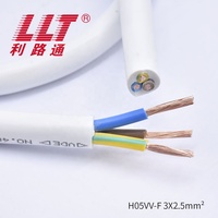 Langlebiges Hochwertiges H05VV-F 3-adriges 2,5mm² VDE Verseiltes PVC-isoliertes Flexibles Stromkabel für Bauarbeiten
