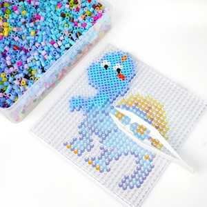 Usine <span class=keywords><strong>En</strong></span> Gros Artkal 5mm Fusible Perles Animal <span class=keywords><strong>Dinosaure</strong></span> Repassage Perles Kit avec Pegboard Ironging Papier et Pince À Épiler - Product Image 6