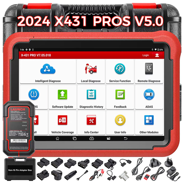 LAUNCH X431 PROS V5.0 OBD2 Diagnostic Scanner Automotive OBD OBDII Code Reader Scan Tool Full System ECU Coding