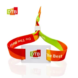 Hot Wear RFID Woven Wristband Puede acceder al control Pago sin efectivo NFC Card Fabric wristbands