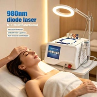 Produit Tendance 2026 EVLT 980 1470nm 6-en-1 Diode pour l'élimination des graisses, des varices, des varicosités, de la pigmentation, et brosse nettoyante pour le visage – Appareil de Beauté