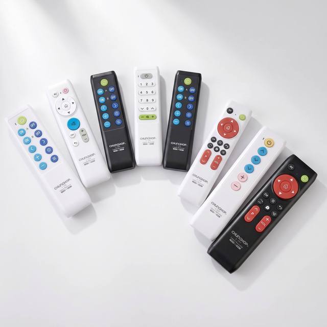 Durable ABS Simple Universal TV Remote Control Large Tactile Buttons for Visual Impaired