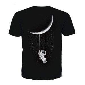 T-shirts de sport décontractés 100 % polyester pour hommes, 180 grammes, personnalisables, imprimés numériquement, respirants, pour la course à pied, vente en gros - Product Image 4