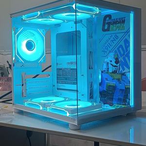 टी 8 फुल-साइड पारदर्शी डिय कंप्यूटर केस एटीएक्स समुद्र दृश्य कक्ष के साथ पंखे डेस्कटॉप मैडीबोर्ड मेटल नो कॉलम उत्पाद स्टॉक - Product Image 3