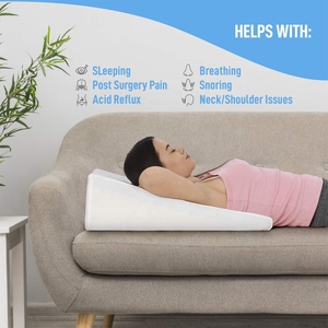 หมอนลิ่มโฟมหน่วยความจําสามเหลี่ยมอเนกประสงค์อิงรองรับสูงหมอนลิ่มกลับสําหรับกรดไหลย้อนอาการอาการปวดหัวใจกรน - Product Image 3