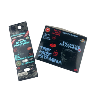 Caja de Empaque para Pastillas de Mejora Masculina Black Panther/Caja de Cartón 3D con Blister para Mejora del Rendimiento <span class=keywords><strong>Sexual</strong></span> Masculino Black Panther - Product Image 6
