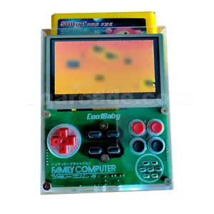 Met Solt Om In Te Zetten 60 Pins Cartridge Av Uit 3.5Inch Retro FC Pocket 8bit Draagbare Videogame Fc Coolbaby X7 Console