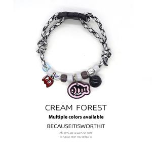 Collier pour chat et chien en vente chaude, collier de cou, anneau de cou, cloche, empreinte de patte mignonne, cloche simple, collier réglable coloré - Product Image 6