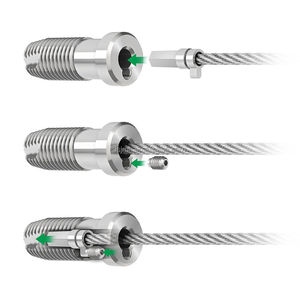 Thép không gỉ Cáp lan can hệ thống dễ dàng cài đặt dự án giải pháp tùy chỉnh kích thước lan can lan can phụ kiện chống gỉ sàn - Product Image 6