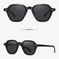 Kenbo 2024 Nouveauté Lunettes de soleil unisexes style vintage, lunettes de soleil polarisantes polygonales, monture en acétate, lunettes anti-lumière bleue.