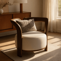 Fauteuil de luxe en teck doré avec structure en fil d'or, design moderne et décontracté, écologique, utilisation multi-espaces, mobilier de salle à manger et d'hôtel