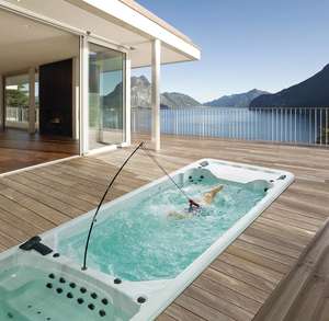 Piscina de entrenamiento de lujo de 8m, dos zonas, flujo contador, <span class=keywords><strong>swimspa</strong></span>, exterior - Product Image 3