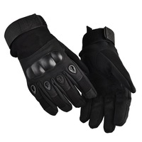Precio de fábrica Guantes deportivos tácticos de medio dedo y dedo completo Nudillo de cuero de motocicleta transpirable para acampar Moto mejorado