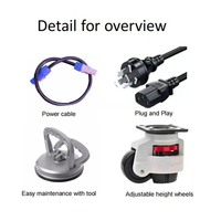 Écran LED portable pliable P2.6 étanche avec support de table pour utilisation en boîte de nuit, centre commercial et ascenseur