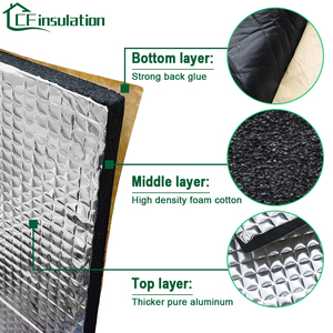 CF <span class=keywords><strong>RUBA</strong></span> Mousse à cellules fermées Feuille de fibre de verre en aluminium auto-adhésive pour réchauffeur silencieux, fourgon, camping-car ou camping-car. - Product Image 2