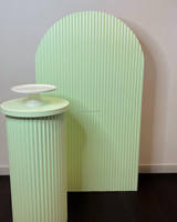 Présentoir de fête de mariage colonne de plinthe ronde en acrylique cylindre blanc plinthe en acrylique décoration de fond d'événements