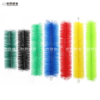 Brosse de nettoyage de gouttière en nylon robuste pour toit, brosse de toit noire, brosse de gouttière flexible