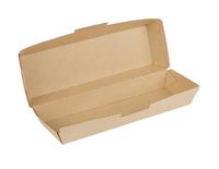 Boîte à hot-dogs jetable en carton alimentaire décoratif recyclable pour l'emballage alimentaire