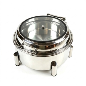 Calentador de Alimentos Eléctrico Redondo FLEY de Calidad de Hotel Cinco Estrellas para Buffet de Lujo y Uso en Catering Premium - Product Image 5