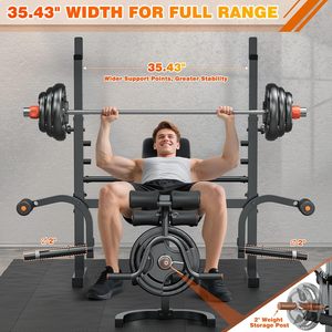 Articles très demandés : Banc de musculation pliable multifonctionnel pour la maison, avec cadre de musculation, pour développé couché, tirage vertical et rameur - Product Image 5