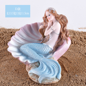 Bức Tượng Nàng Tiên Cá Đuôi Xanh Dương Bán Chạy, Tượng Công Chúa Nàng Tiên Cá Bằng Nhựa <span class=keywords><strong>Resin</strong></span> Tuyệt Đẹp Trang Trí Biển Tưởng Tượng - Product Image 6