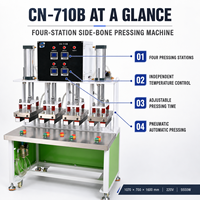 Machine de pressage latéral multi-stations 5500W 220V à contrôle de température indépendant pour sous-vêtements – Équipement de thermoformage