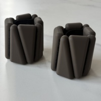 Poids de poignet et de cheville en silicone antidérapants, bandes lestées réglables, bracelet lesté pour le fitness, le Pilates, la gym et l'exercice