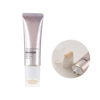 Tube cosmétique en gros avec applicateur à rouleau et éponge, tube ABL PE personnalisé imprimé pour les soins du cou