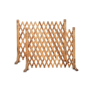 SHENGCHENG - Valla telescópica de madera maciza de color natural para patio, jardín, villa, balcón - Product Image 1