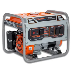 OHV gerador portátil de controle de partida automática monofásico 220v 3 Kva gasolina com alça de rodas