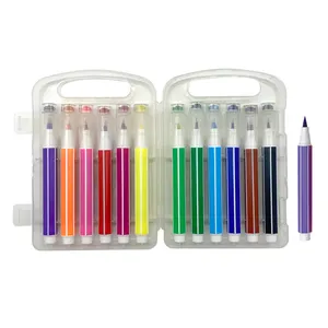 Lieferanten benutzer definierte wasser basierte Farb kalligraphie Marker Aquarell Pinsel Schriftzug Marker Stift mit Stempel zum Skizzieren