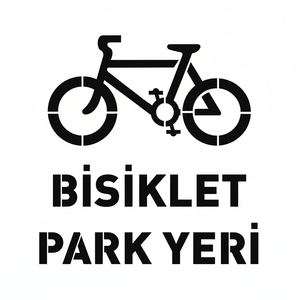 Plantilla de Pintura para Estacionamiento de Bicicletas de 100x100cm, Diseño Creativo para Ideas de Estacionamiento de Vehículos - Product Image 2